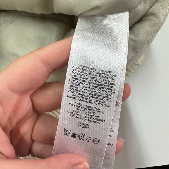 Columbia Coat Women Large Seasalt Cream PEAK DRIFTER II Bomber Hood OMNI-Shield - Picture 5 of 8